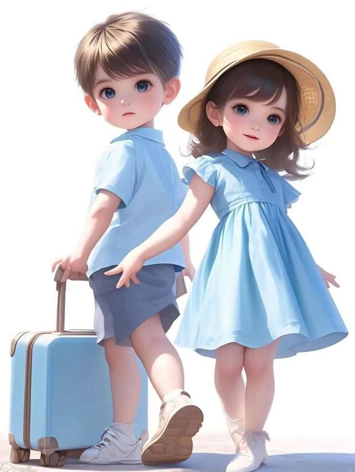 Ảnh cặp đôi chibi mùa hè 
