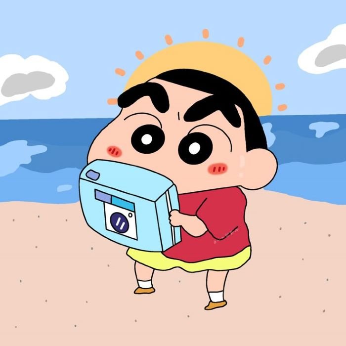 ảnh shin đi biển 