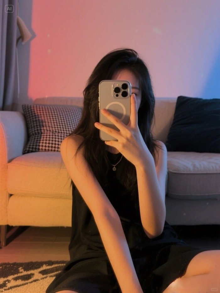 avatar ảnh gái xinh che mặt 1