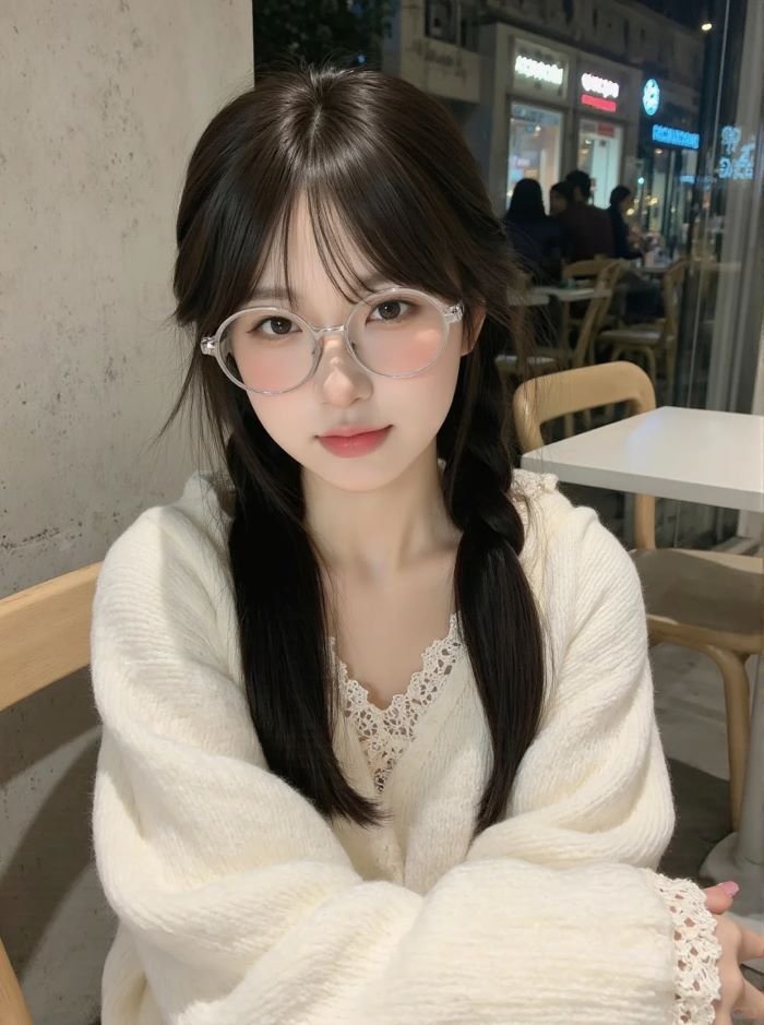 ảnh gái xinh đeo kính 6