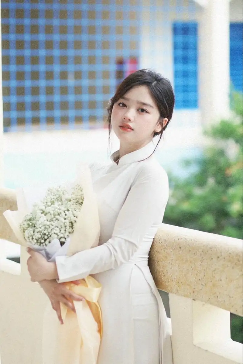 gái xinh mặc áo dài 2