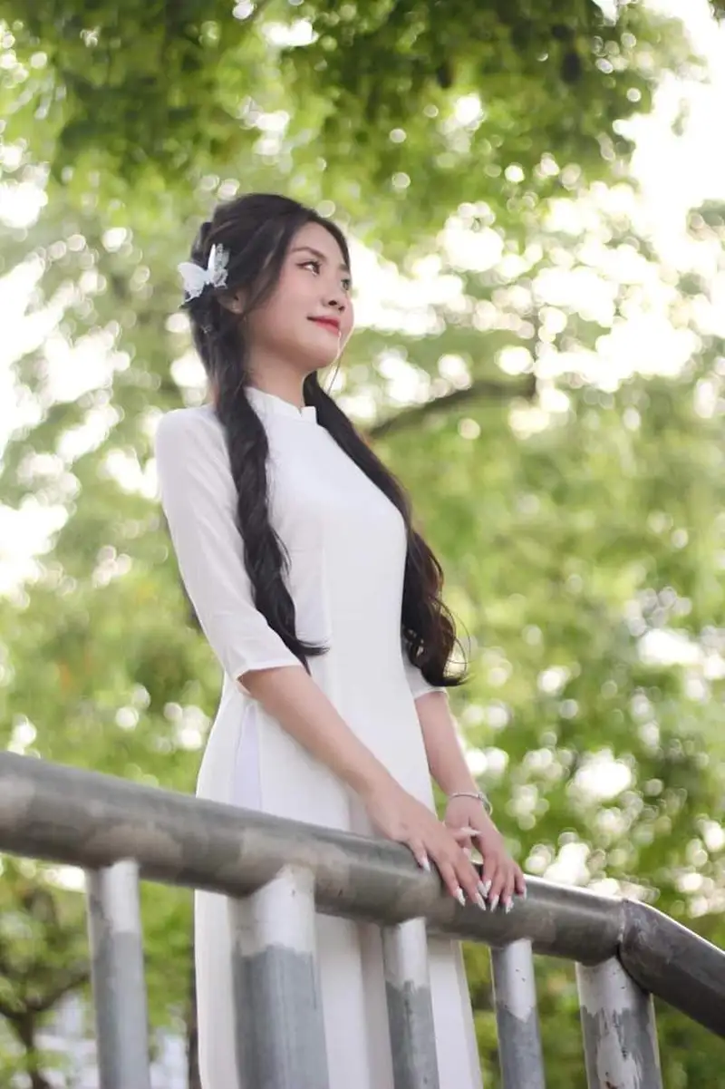 gái xinh mặc áo dài 27