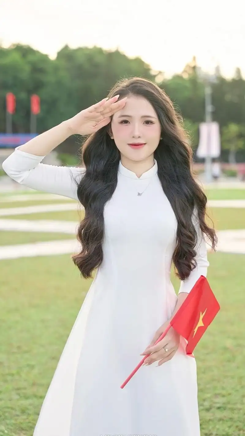gái xinh mặc áo dài 5