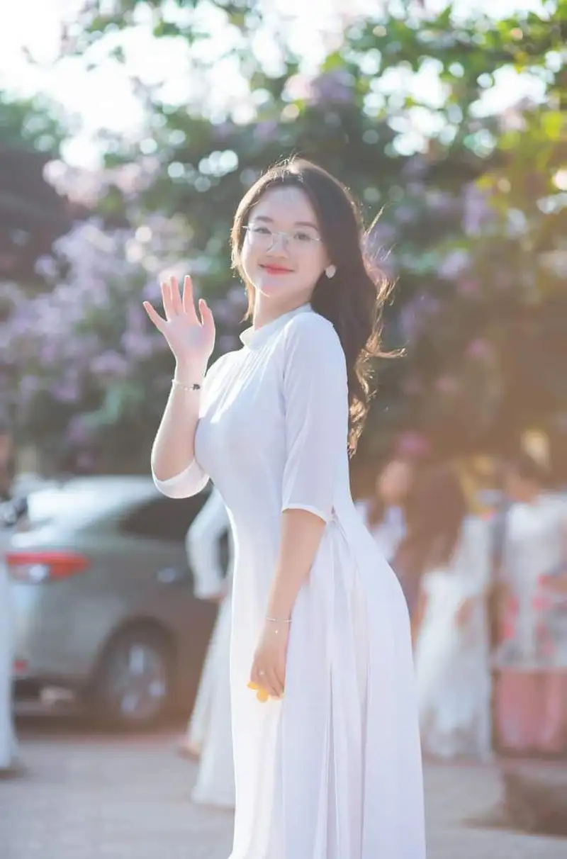 gái xinh mặc áo dài 7