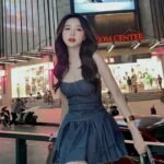gái xinh trung quốc mặc váy ngắn
