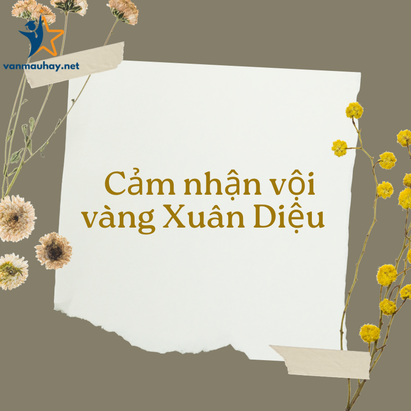 Cảm nhận vội vàng Xuân Diệu hay nhất chọn lọc